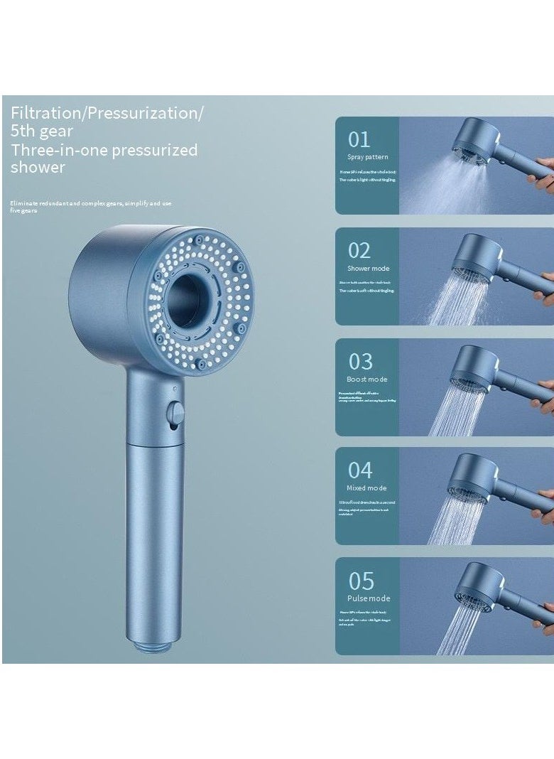 High Pressure 5-Function Shower Heads