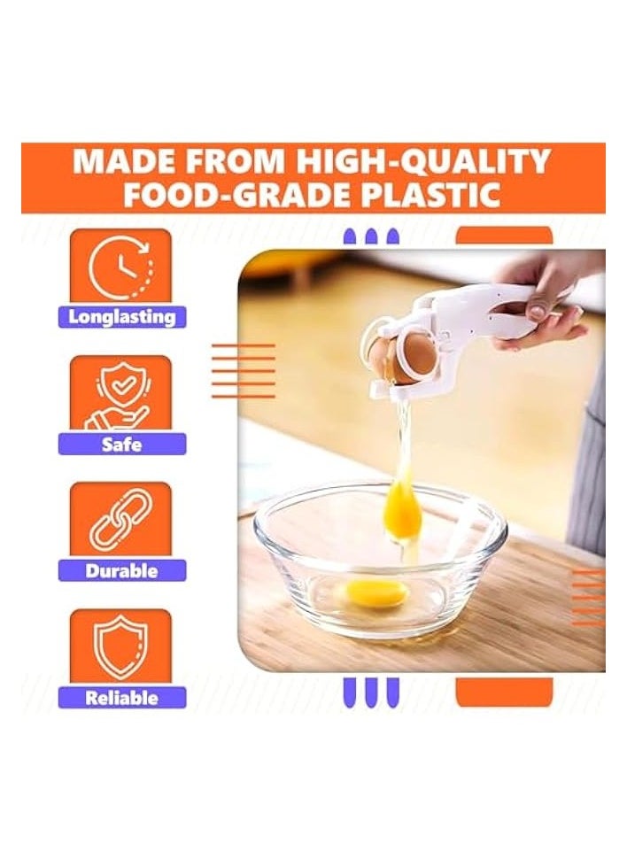 Egg Breaker Tool for Raw Eggs, Egg Breaker, Egg Opener Tool, Egg Separator, Cute Kitchen Gadgets