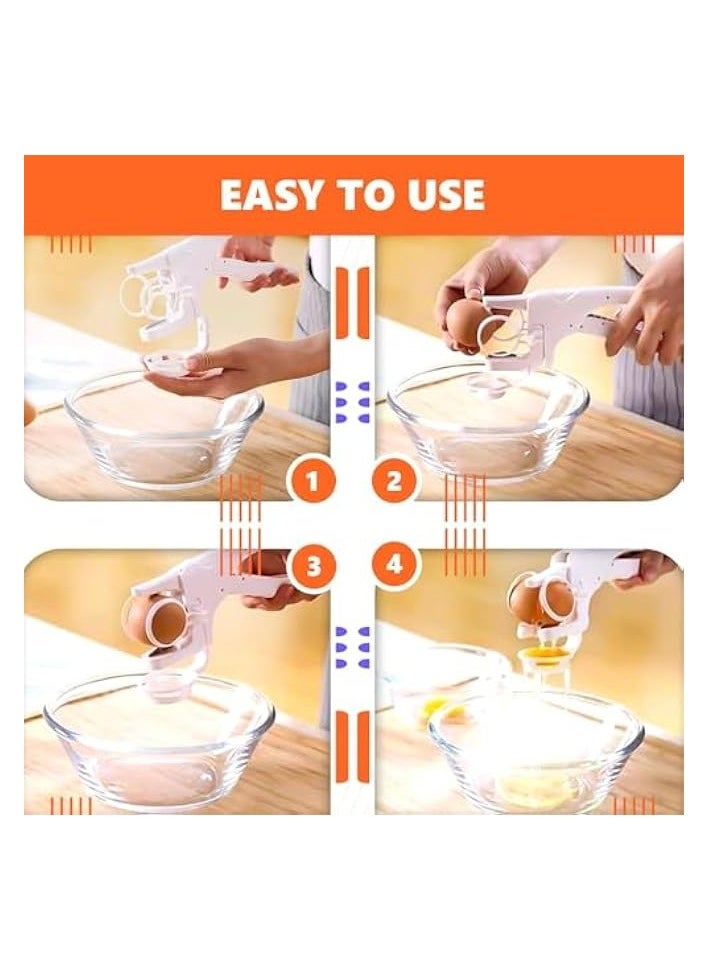 Egg Breaker Tool for Raw Eggs, Egg Breaker, Egg Opener Tool, Egg Separator, Cute Kitchen Gadgets