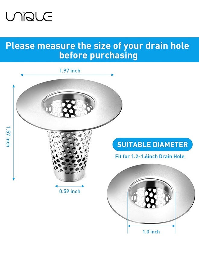 2PCS Bathroom Sink Drain Strainers, 1