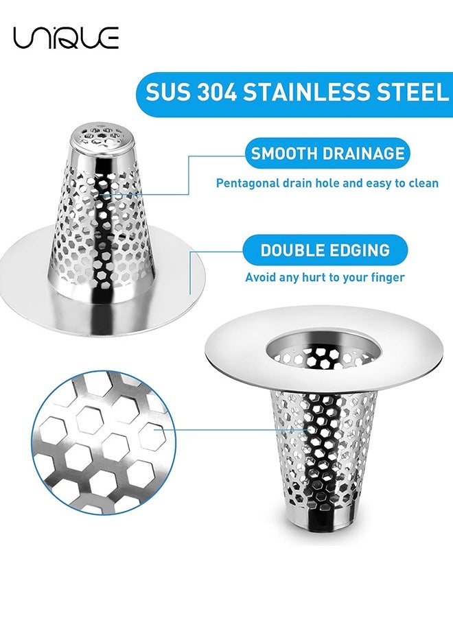 2PCS Bathroom Sink Drain Strainers, 1