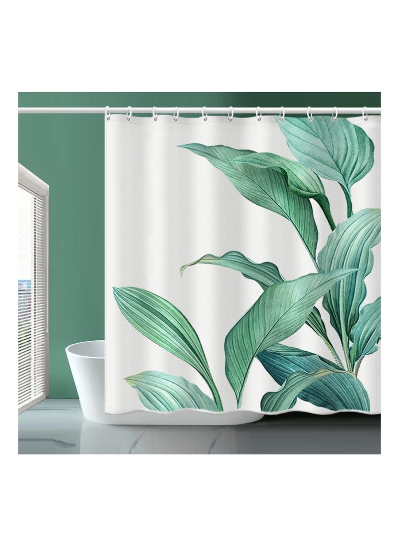 Banana Leaf Fabric Shower Curtain (72 