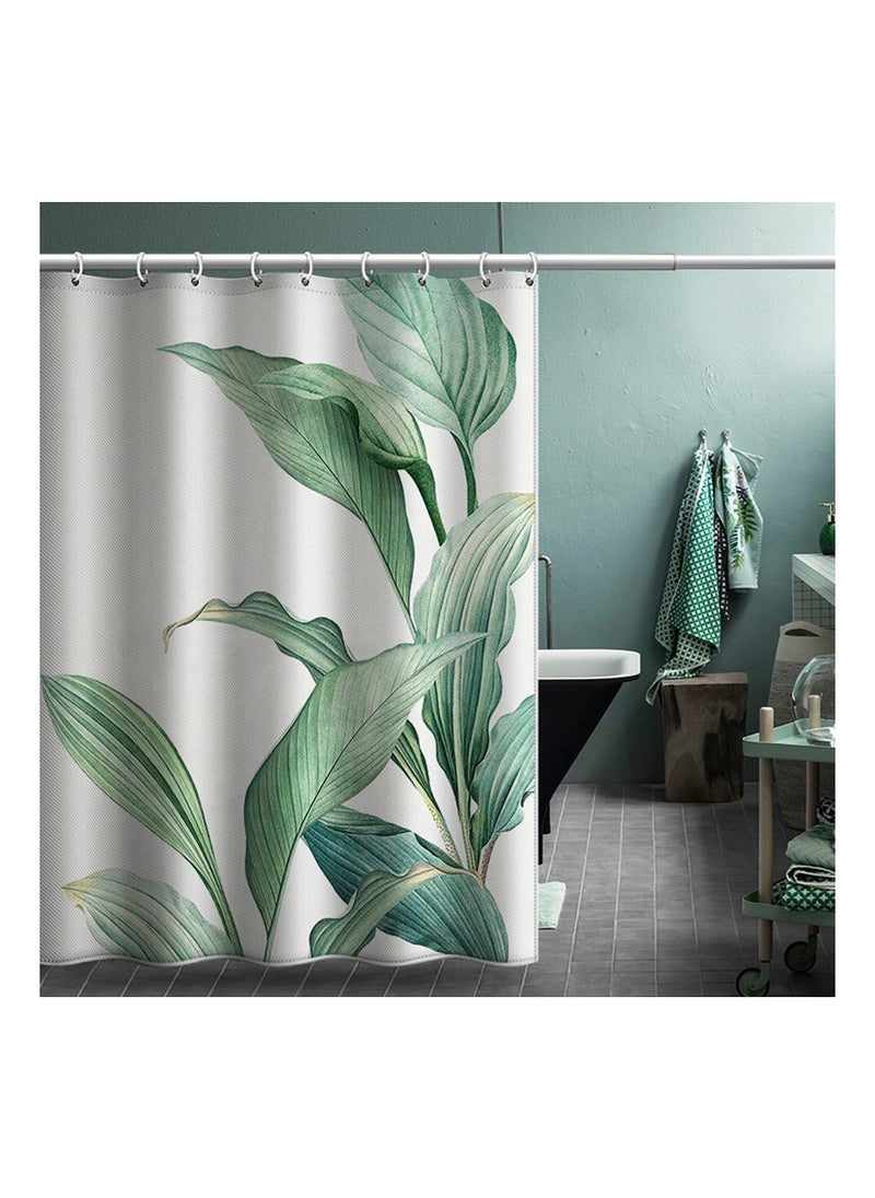 Banana Leaf Fabric Shower Curtain (72 