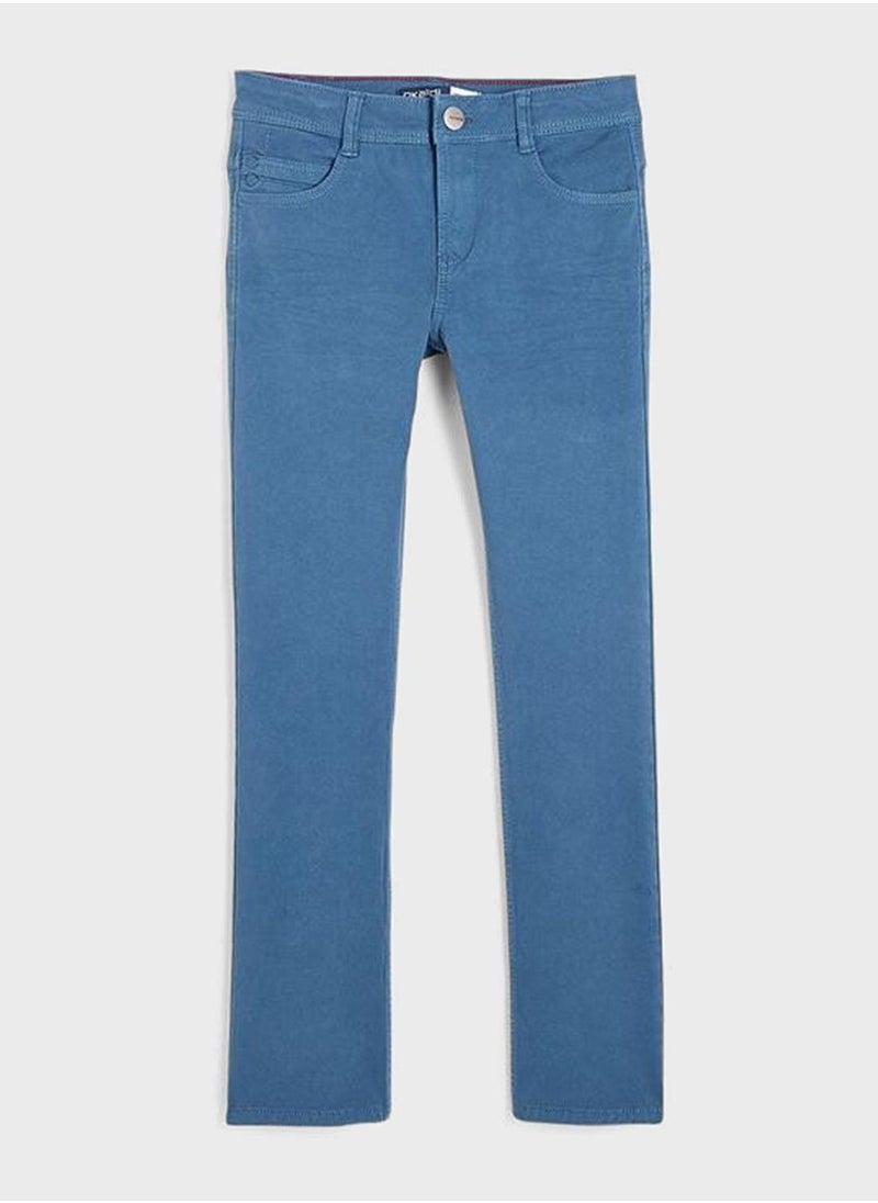 Okaidi Bi-Stretch Canvas Pants