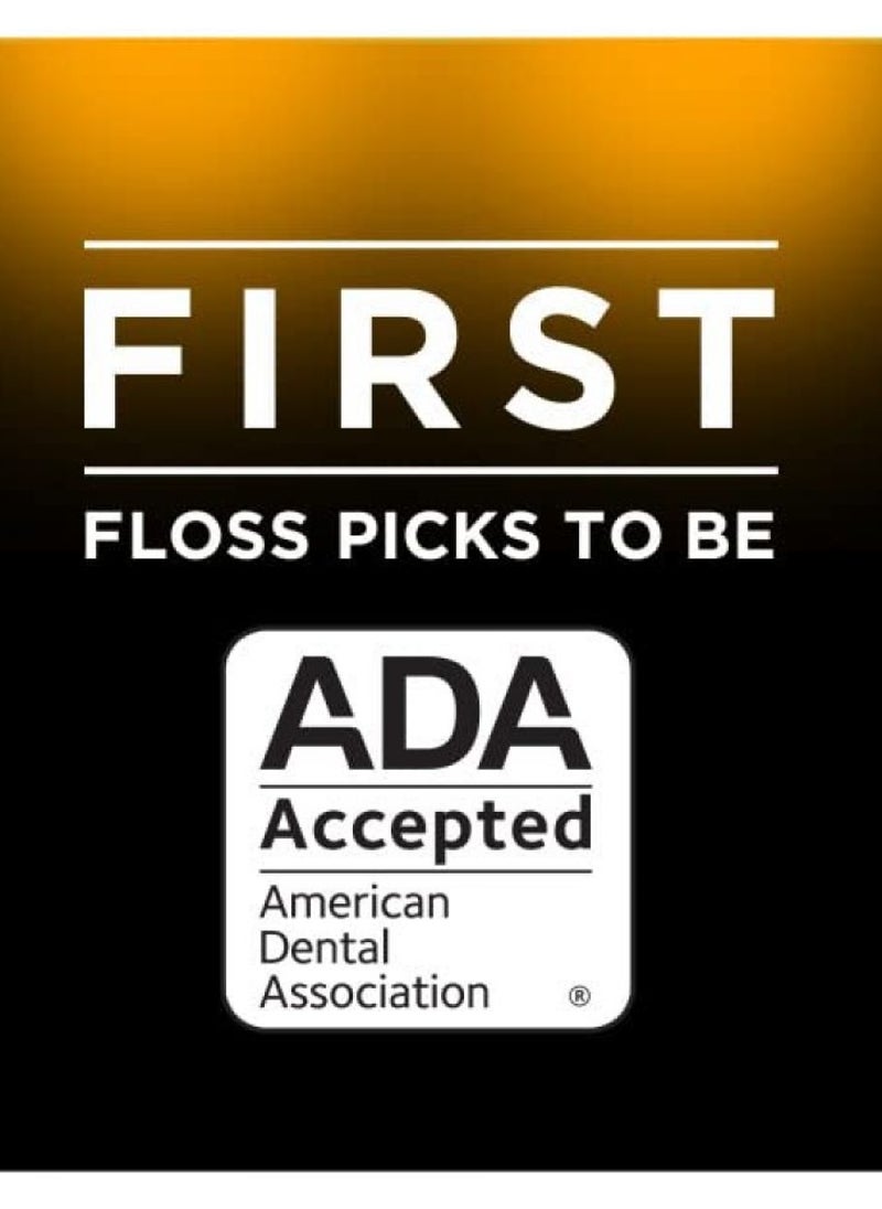 DenTek Complete Clean Easy Reach Floss Picks, Advanced Fluoride Coating, Mouthwash Blast Flavor, 75 ct. (Pack of 6)