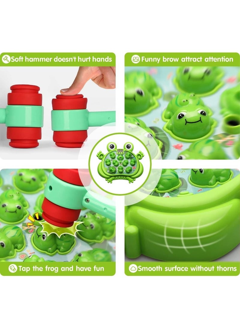 Interactive Educational Toys with Sound and Light Whack A Frog Game for Kids