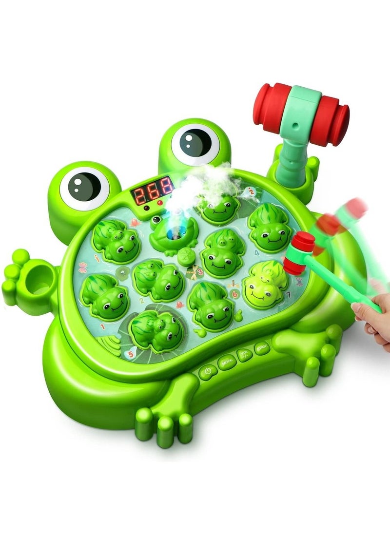 Interactive Educational Toys with Sound and Light Whack A Frog Game for Kids