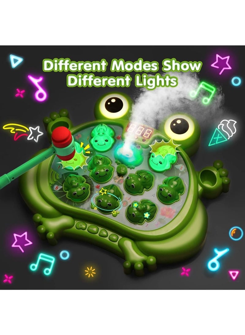 Interactive Educational Toys with Sound and Light Whack A Frog Game for Kids