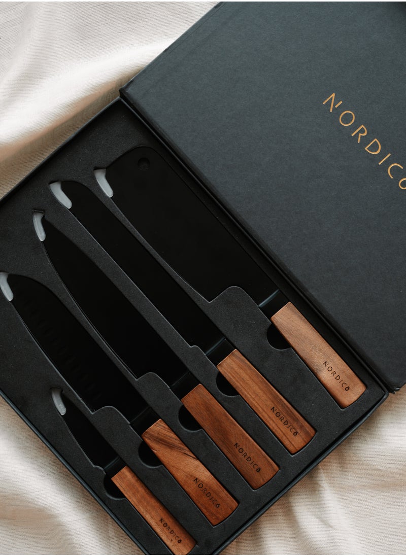 Professional Kitchen Knife Set | kitchen essentials | Gifts for kitchen | Gifts for men | Gifts for women | Acacia Wood Handles