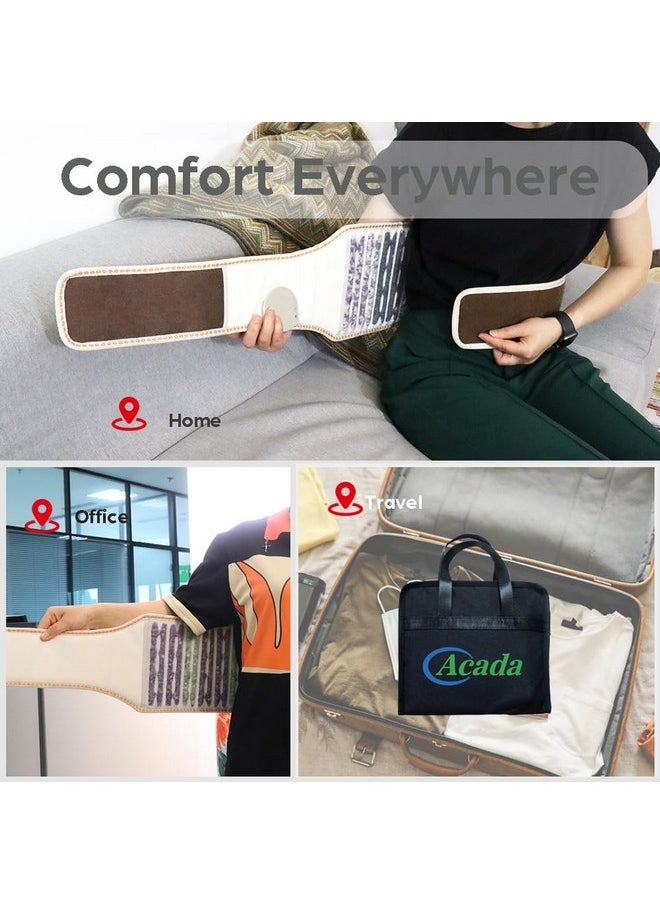 Acada Infrared Heating Pads For Lower Back Far Infrared Back Belt Portable Bio Mats With Natural Stone Amethyst Green Aventurine Therapy For Lumbar, Promote Blood Circulation