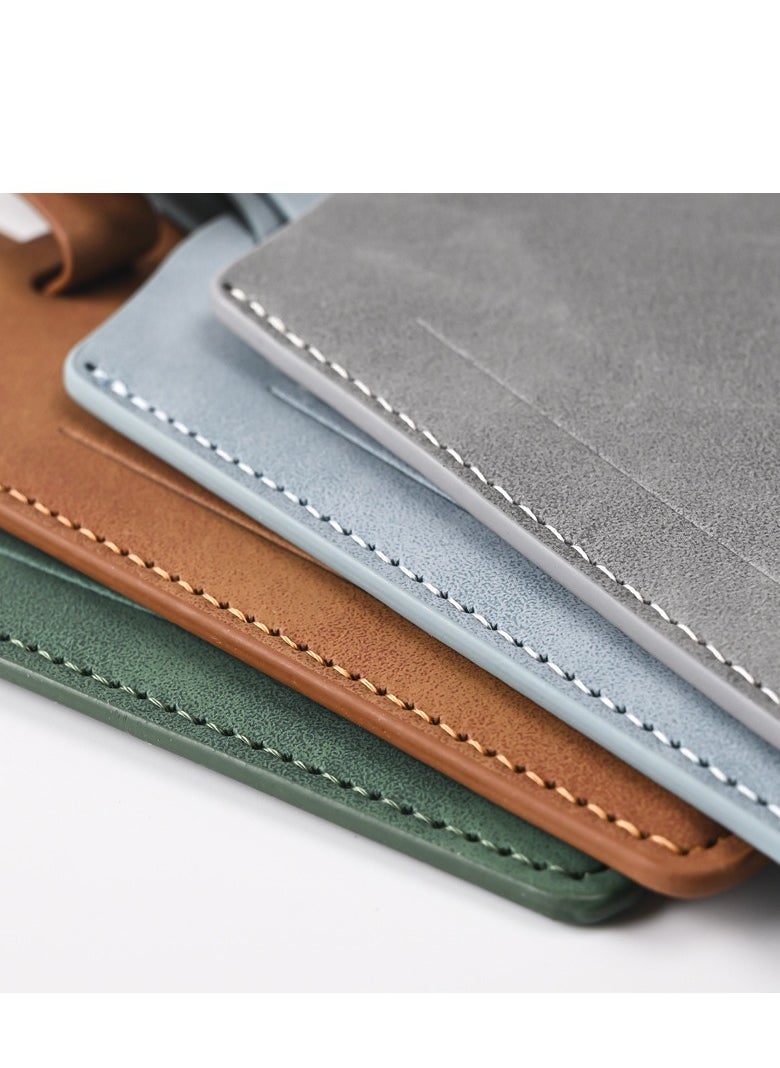 3 different color passport holder protective covers, PU leather magnetic buckle passport bag PFID anti-magnetic multi-card passport book multi-function passport bag, suitable for men and women travel accessories (green, blue, gray,)