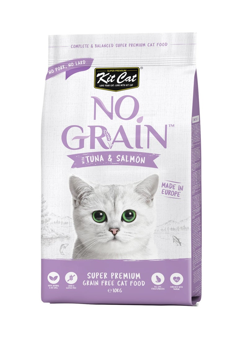 Kit Cat No Grain With Tuna And Salmon 10KG