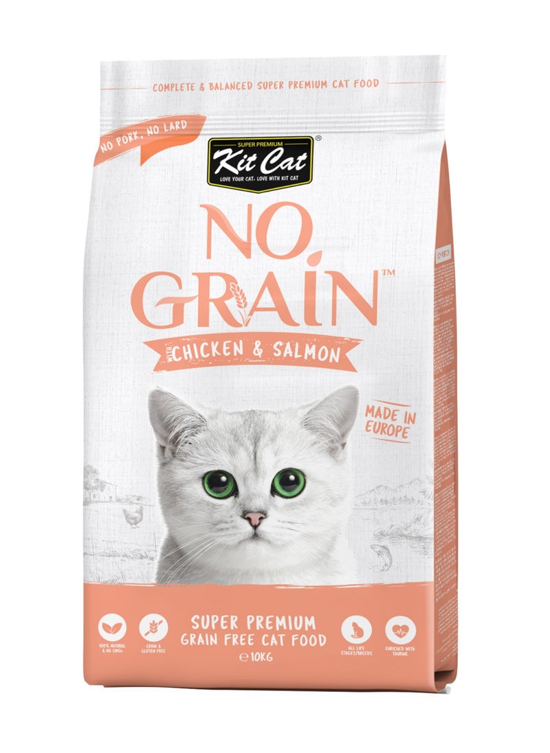 Kit Cat No Grain Chicken And Salmon 10KG