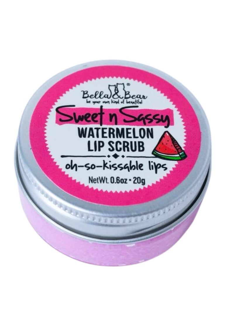 Bella & Bear Sweet 'n' Sassy Watermelon Exfoliating Lip Scrub, 0.6 oz