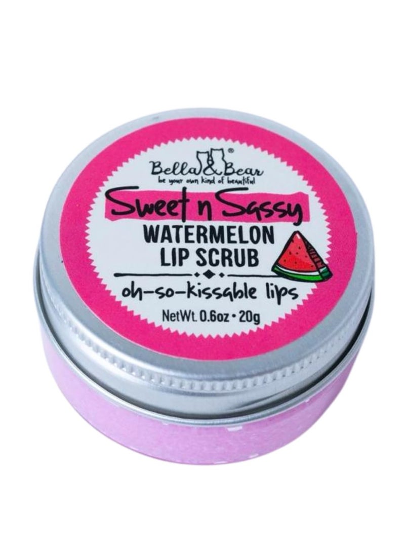 Bella & Bear Sweet 'n' Sassy Watermelon Exfoliating Lip Scrub, 0.6 oz