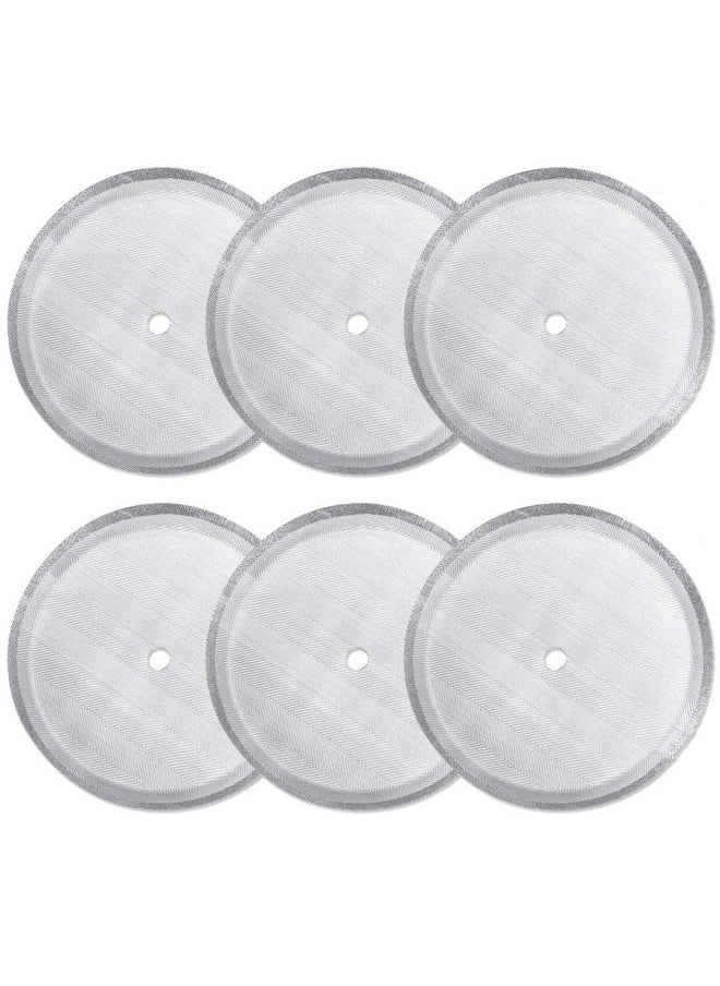 6 Pack French Press Replacement Filter Screen,Reusable Stainless Steel Mesh Filters For Universal 1000 Ml / 34 Oz / 8 Cup French Press Coffee Makers