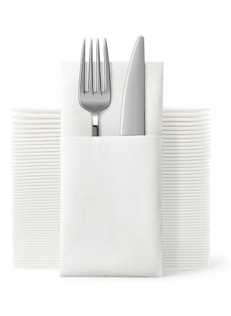 Disposable Dinner Napkins (White)