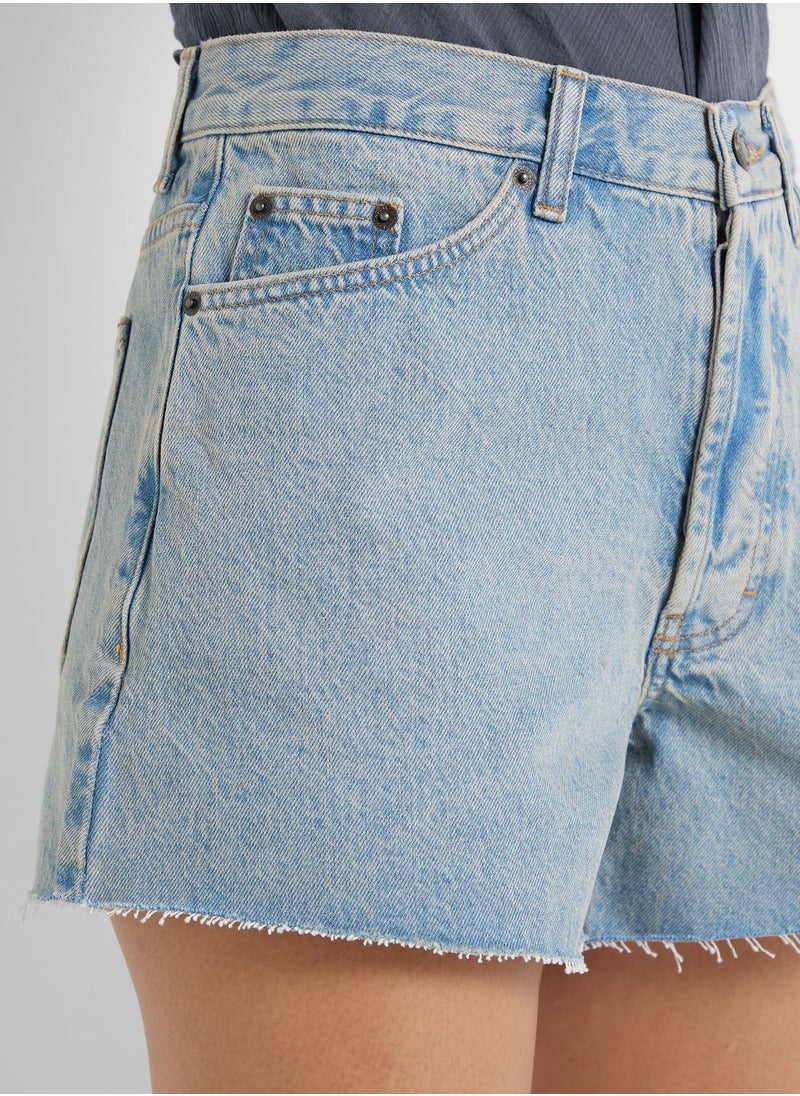 High Waist Denim Shorts