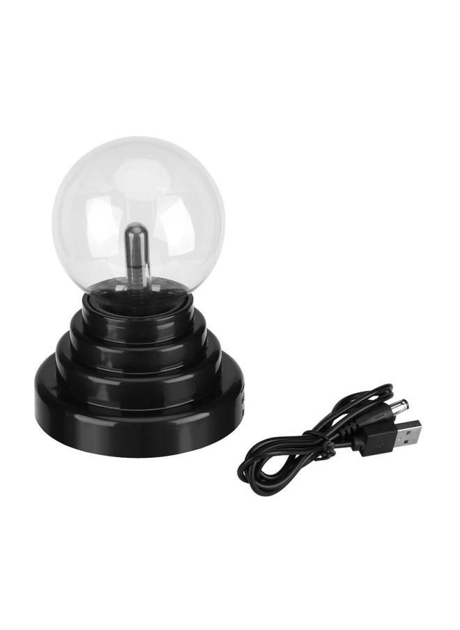 Electric Corded Plasma Ball 15centimeter，Plasma Ball Ball USB/Battery Operated Plasma Lamp Table Decoration for Home Office.