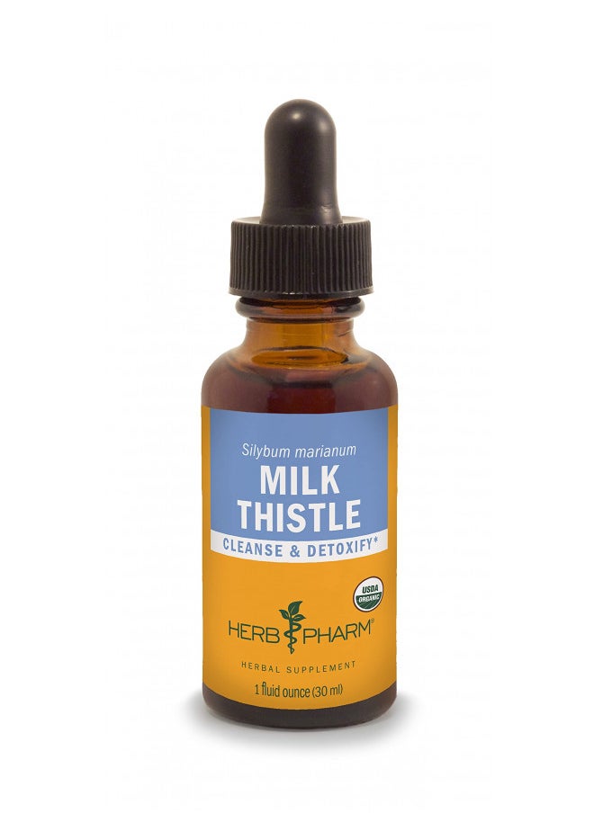 Herb Pharm Milk Thistle Seed Liquid Extract For Liver Function Support   1 Ounce