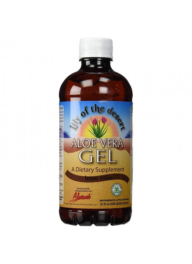 Lily ofThe Desert Aloe Vera Gel Organic Liquid 32 Oz (Pack of3)