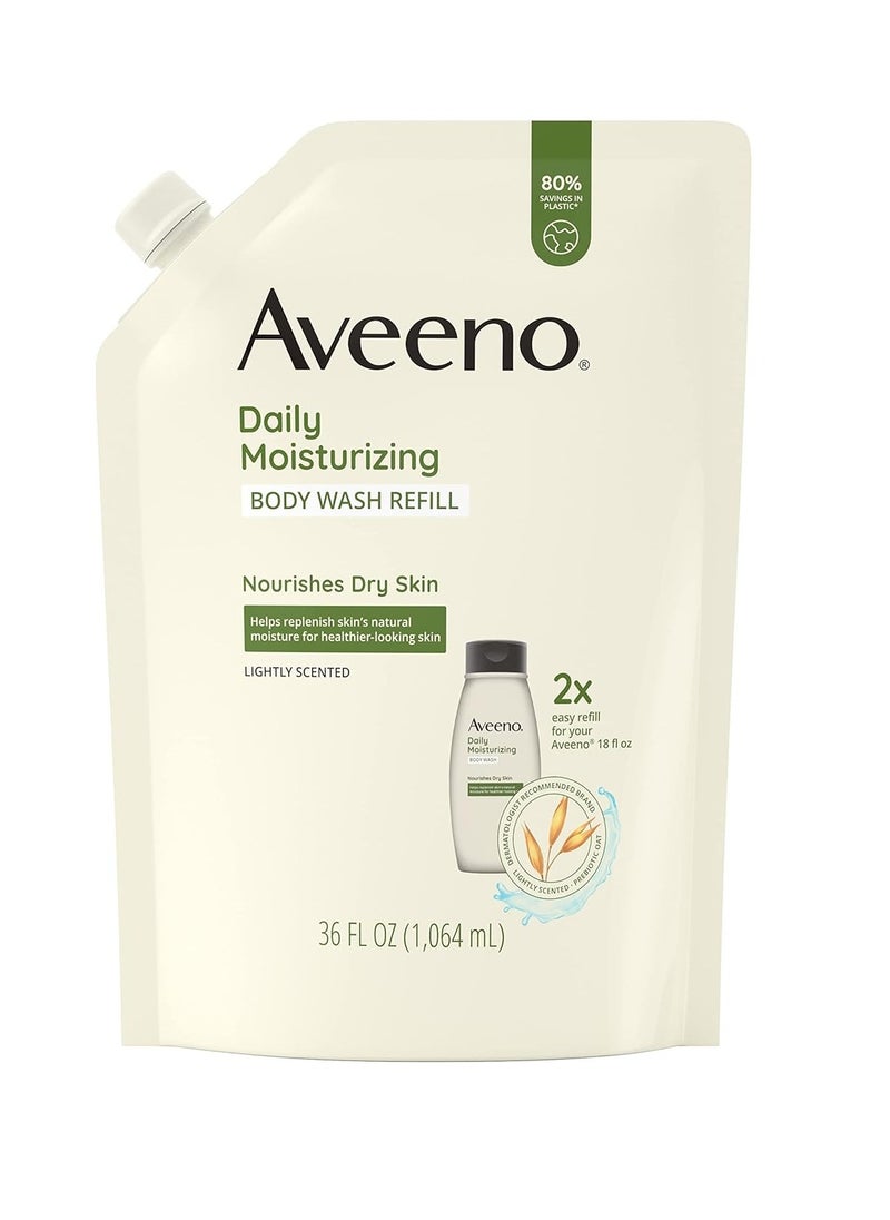Aveeno Daily Moisturizing Body Wash, Soothing Oat, Refill, 36 Fl. Oz