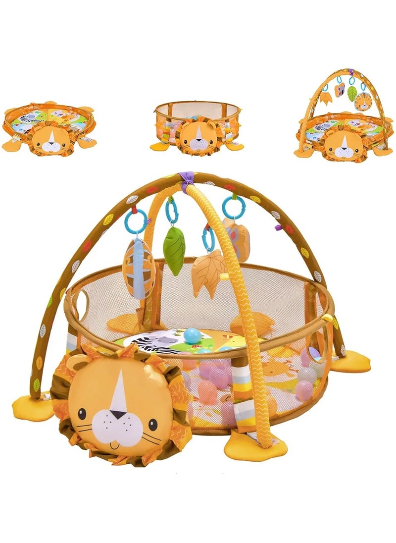 3-in-1 Baby Activity Gym and Ball Pit is a multi-functional toy that combines an activity gym, ball pit, and sometimes even a play mat in one set