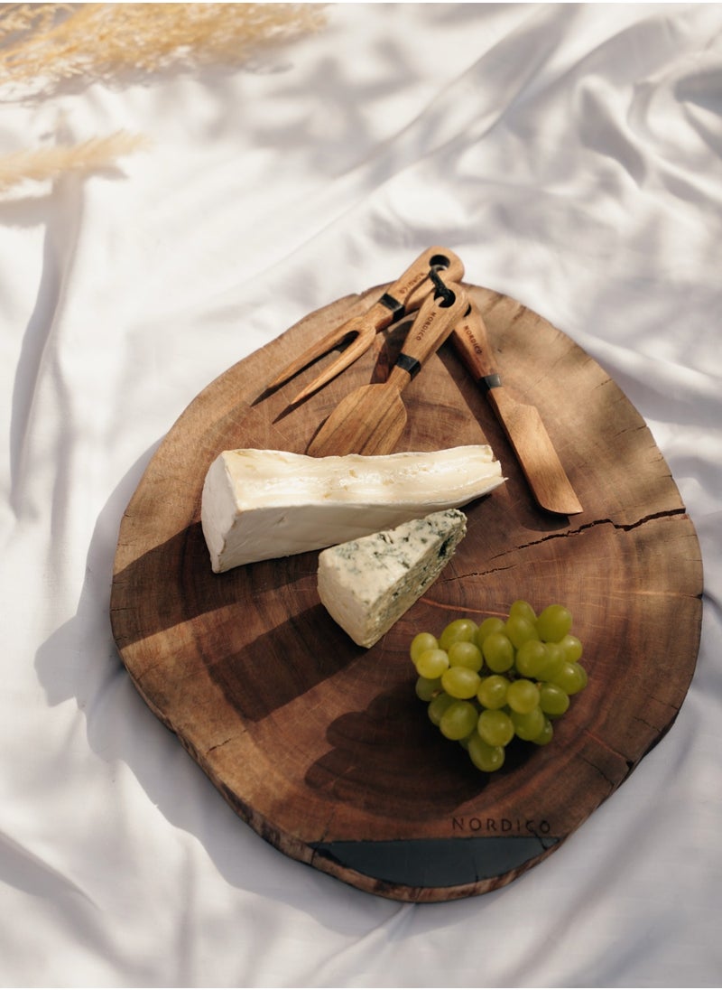 Wooden Cheese Board Set | Irregular shape | Gifts | Serving board platter | Cutting board