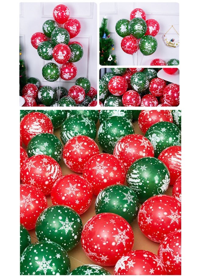 Christmas Balloon 15 inch Decoration Decoration Balloon Set MerryChristmas Party Latex Balloon