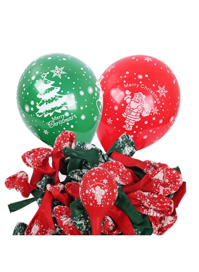 Christmas Balloon 15 inch Decoration Decoration Balloon Set MerryChristmas Party Latex Balloon