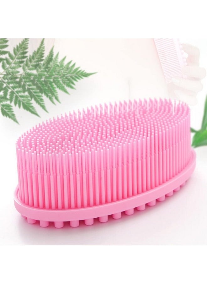 Soft Silicone Body Scrubber Body Silicone Scrubber Brush Silicone Body Wash Scrubber For Skin Exfoliation,Silicone Baby Bath Scrubber Baby Bath Brush, Silicon Bath Brush (Multi Color)