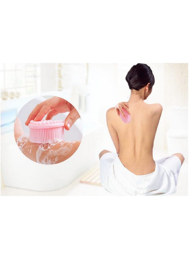 Soft Silicone Body Scrubber Body Silicone Scrubber Brush Silicone Body Wash Scrubber For Skin Exfoliation,Silicone Baby Bath Scrubber Baby Bath Brush, Silicon Bath Brush (Multi Color)