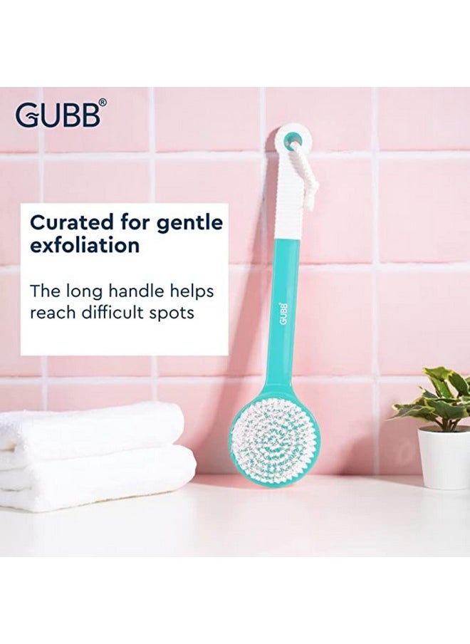 Bath Brush With Extended Handle - Dual Sided Exfoliating Brush For Cleansing, Gentle Exfoliation, And Invigorating Massage - Soft Nylon Bristles Ideal For Knees, Elbows, And Ankles - Spa-Quality Bathing Experience At Home