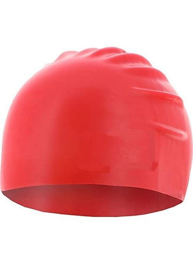 Silicone Swim Cap For Long Hair Swimming Caps For Women And Men Bathing Cap To Keep Your Hair Dry Pack Of 1