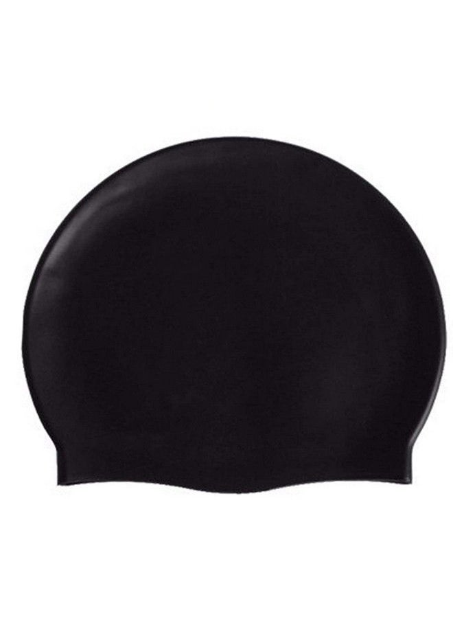 Silicone Swim Cap For Long Hair Swimming Caps For Women And Men Bathing Cap To Keep Your Hair Dry Pack Of 1