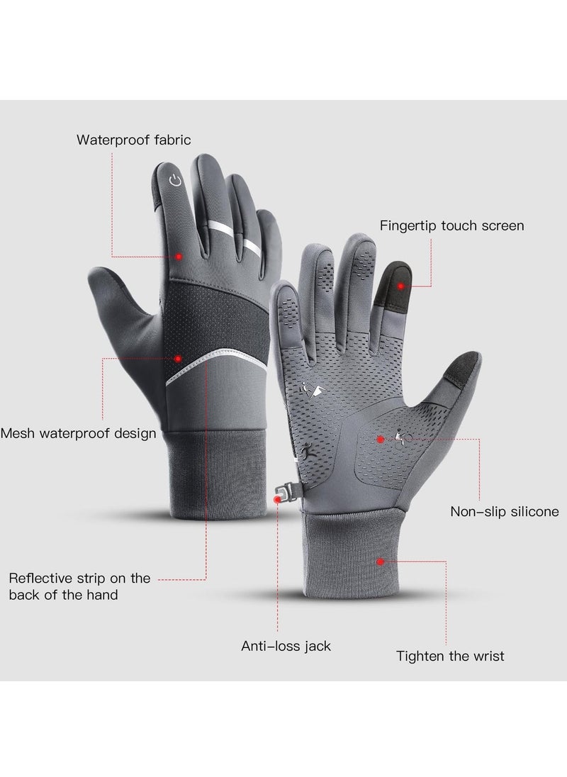 Winter Gloves - Waterproof, Thermal, Touchscreen Friendly for Outdoor Sports, Running, Biking, and Driving - Unisex Design for Men and Women