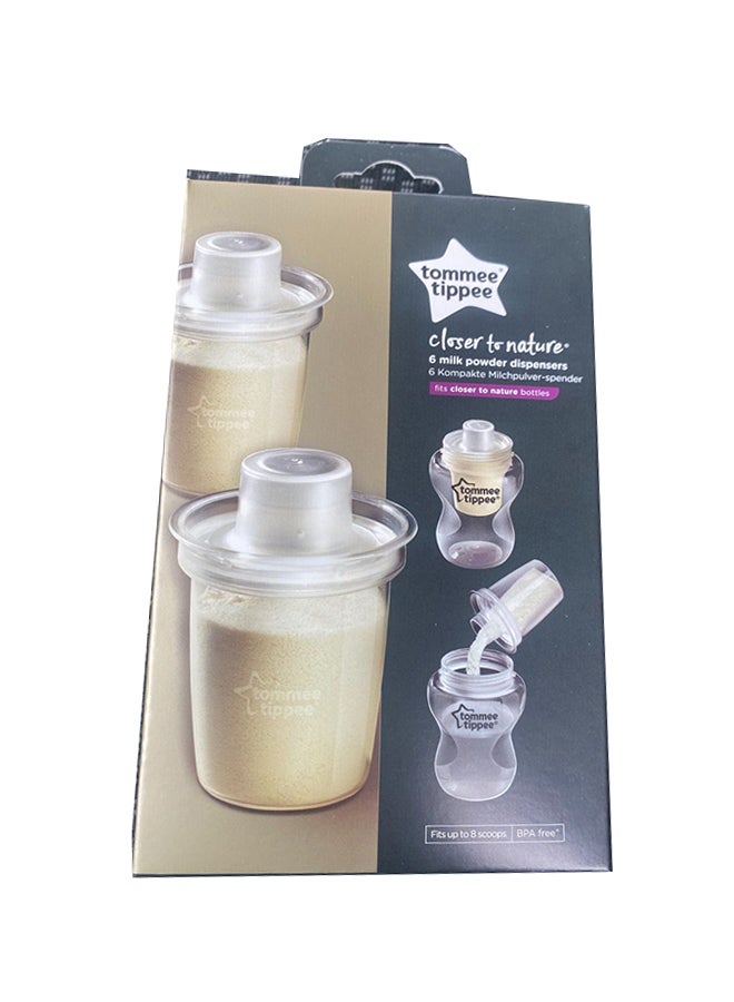 Pack Of 6, Closer to Nature Milk Powder Dispenser