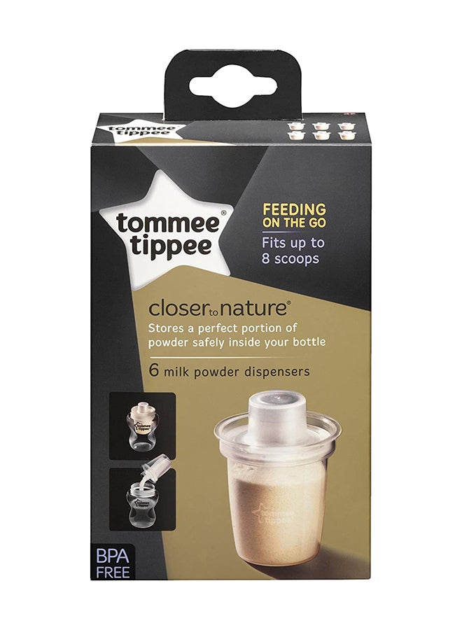 Pack Of 6, Closer to Nature Milk Powder Dispenser