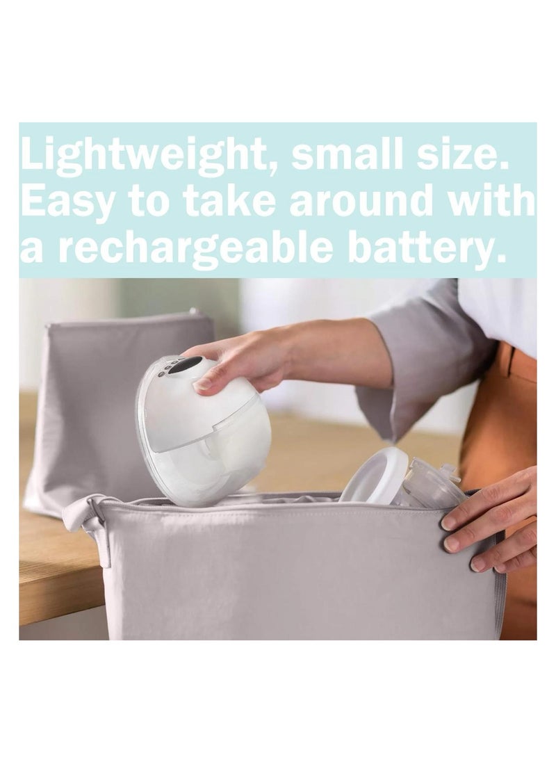 Wearable Hands-Free Breast Pump, Portable with Low Noise, 3 Modes, 9 Levels, Smart Display, and 24mm Shield (Includes 17/19/21mm Flanges