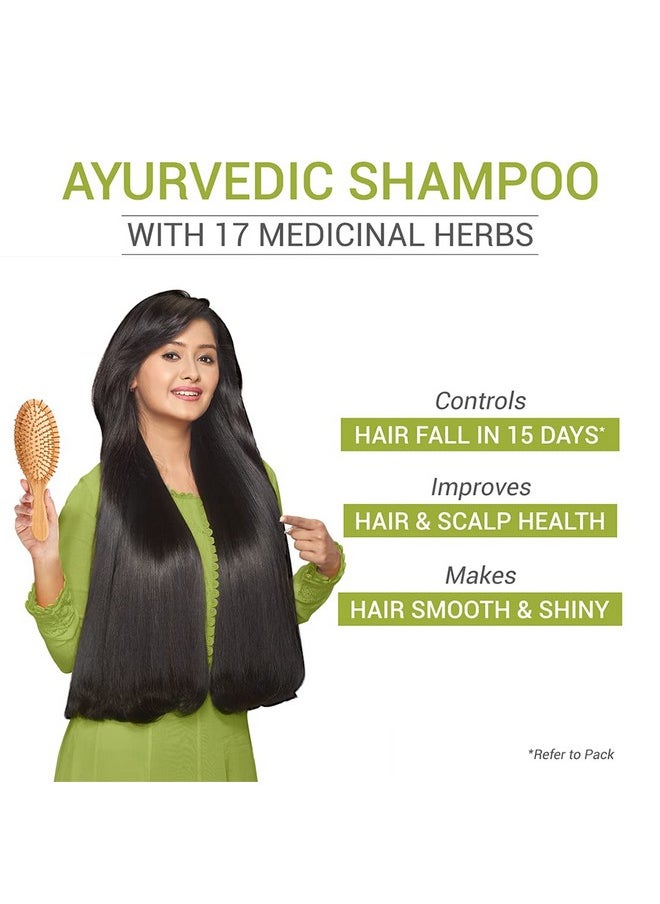 Ayurvedic Hair Oil 200Ml + Ayurvedic Medicinal Shampoo 200Ml Combo Pack Control Hair Fall Nourishes Scalp Help Hair Growth For Men & Women