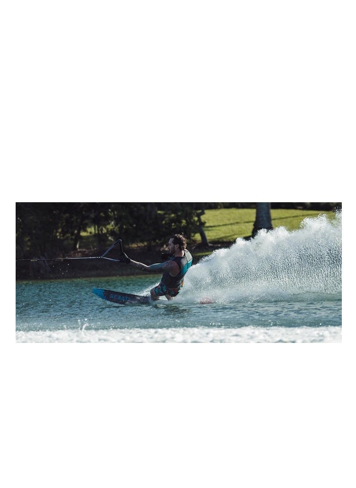 Lithium Senate Water Ski - Carbon / Reef Blue