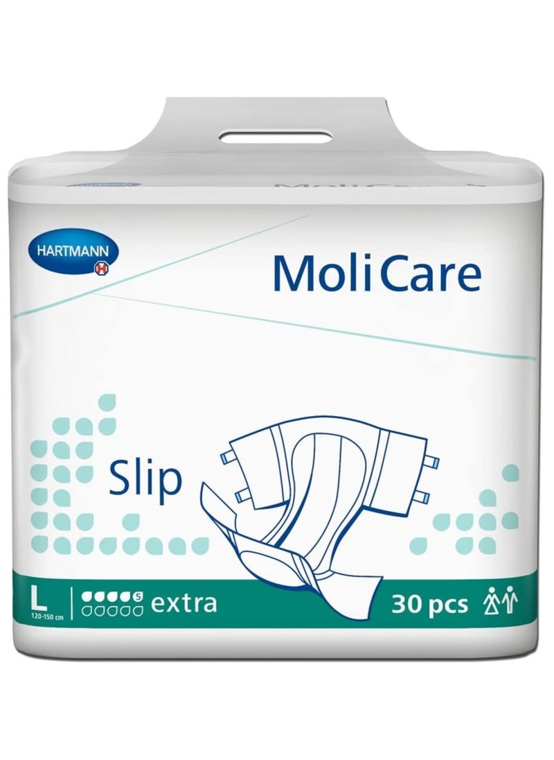 Molicare Slip Green Drops Extra Size Adult Diaper 30-Pieces Large