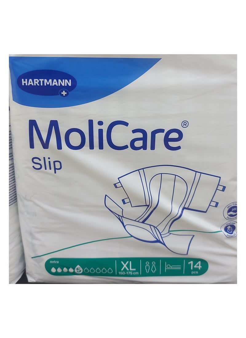 Molicare Premium Extra Plus Slip Xl Adult Diaper 14 Pcs Pack