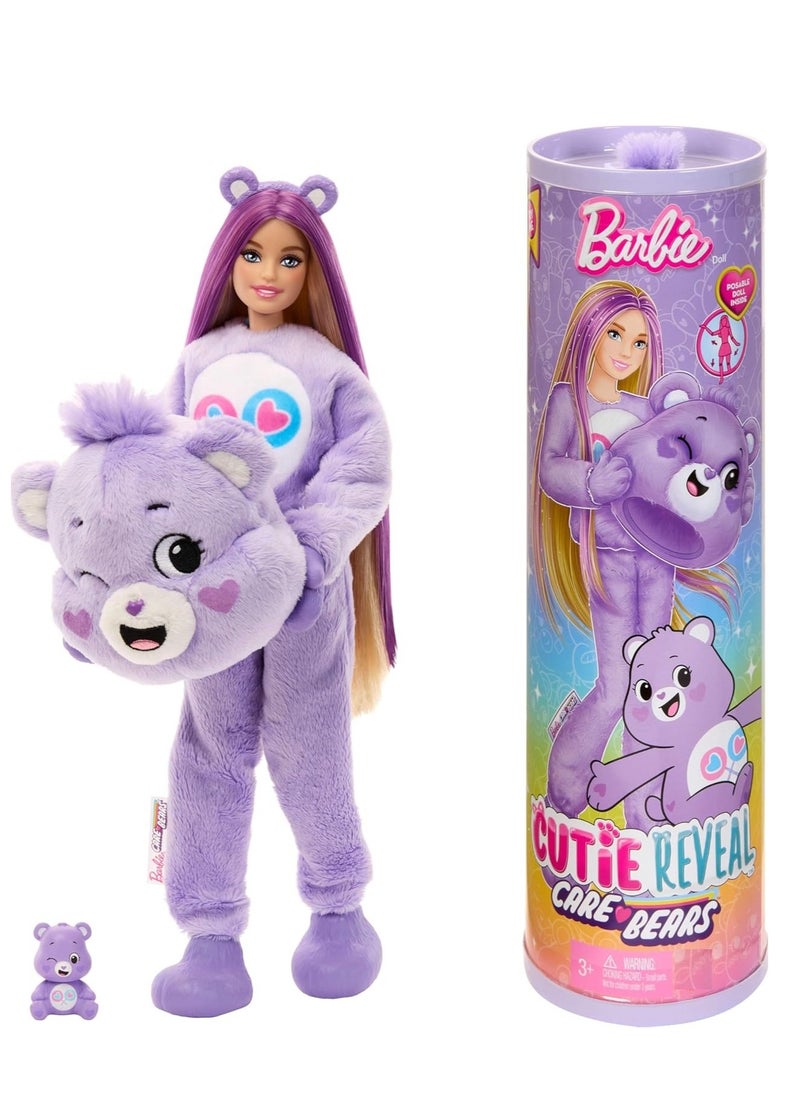 Barbie Cutie Reveal Care Bears Series Doll - Share Bear