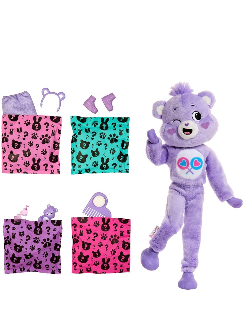 Barbie Cutie Reveal Care Bears Series Doll - Share Bear