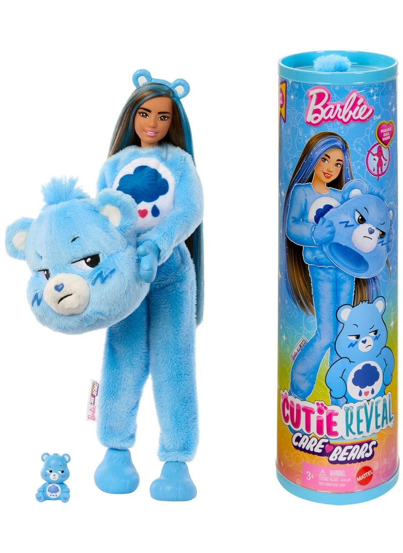 Barbie Cutie Reveal Care Bears Series Doll - Grumpy Bear