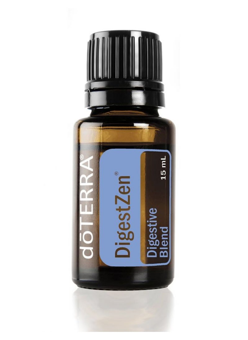 doTERRA DigestZen (15ml) - Essential Oil Digestive Blend with Peppermint, Ginger and Other Pure and Natural Oils - Safe and Effective Alternative to Help Reduce Gas, Indigestion and Upset Stomach