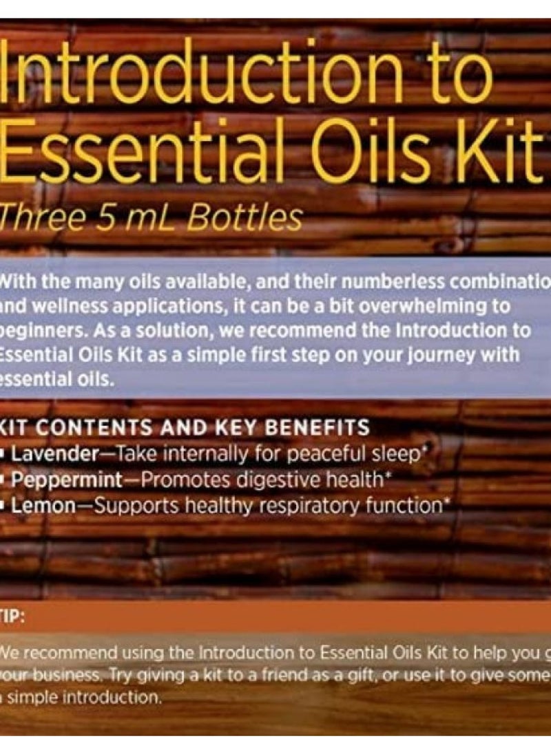 doTERRA Introductory Kit, 0.17 Fl Oz, Each Count of Lemon, Peppermint & Lavender