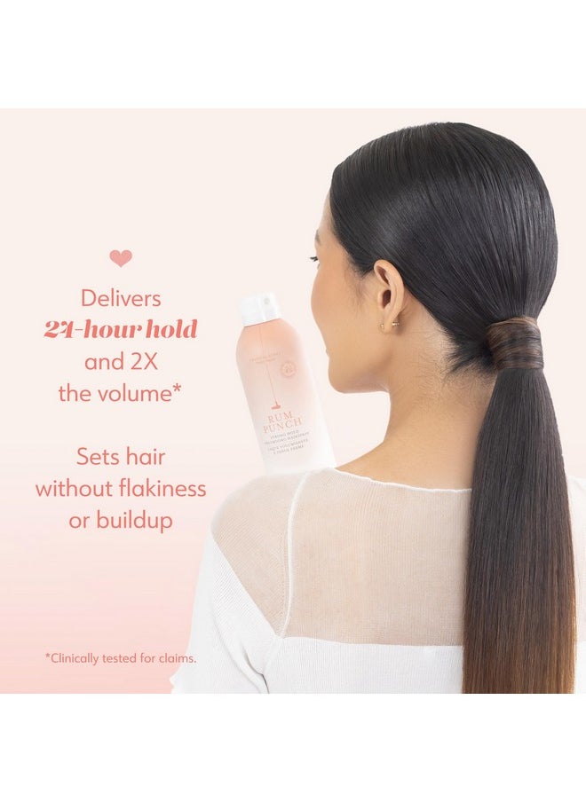 Rum Punch Strong Hold Volumizing Hairspray | Holds Style For 24 Hours And Instantly Doubles Volume,* No Flakiness Or Buildup, Maximum Hold For Hair Styles And Updos, Vegan & Cruelty Free