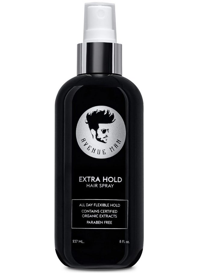 Extra Hold Fast Drying Hairspray With Herbal Extracts (8.5 Oz) - All Day Firm Hold For All Hair Types, Paraben-Free